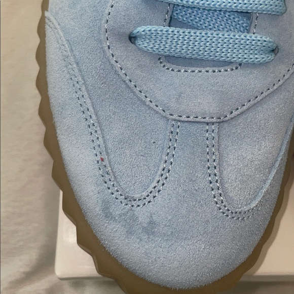 NWT VOILE BLANCHE INES Suede Sneakers in Light Blue-Pink - Picture 10 of 16